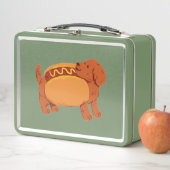 Lunch Box Chien en costume hot dog (En situation)