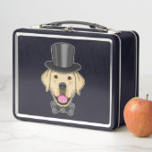 Lunch Box Chien en marié avec nœud papillon (En situation)