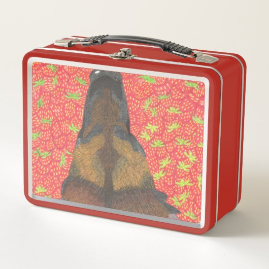 Lunch Box Chien et fraise (Devant)