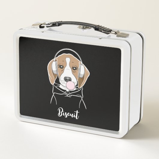 Lunch Box Chien frigorifique avec Bubblegum Funny Beagle (Dos)