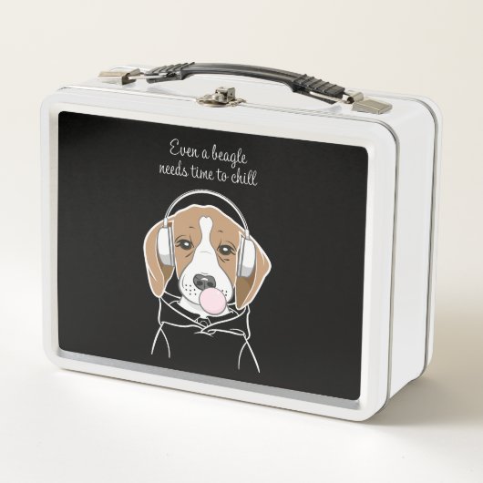 Lunch Box Chien frigorifique avec Bubblegum Funny Beagle (Devant)