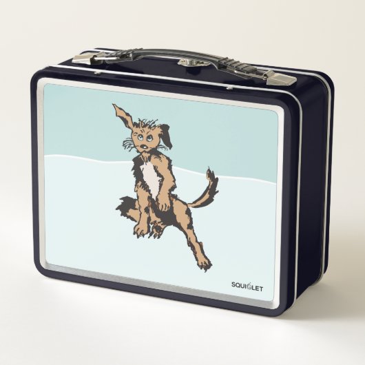 Lunch Box Chien mignon avec yeux bleu chiot (Dos)