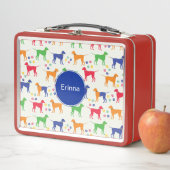 Lunch Box Chiens et empreintes de pattes  (En situation)
