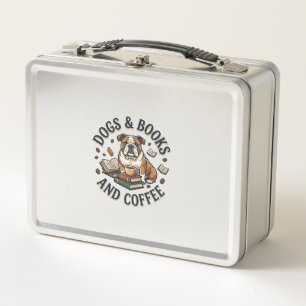 Lunch Box Chiens Livres Café Bulldog Pile Tasse_1
