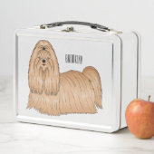 Lunch Box Chih tzu long cheveux dessin de chien (En situation)