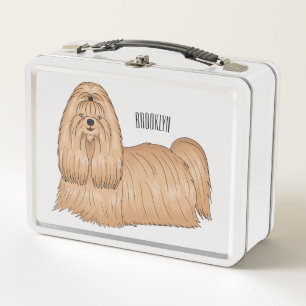 Lunch Box Chih tzu long cheveux dessin de chien