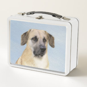 Lunch Box Chinook (Oreilles Laissées) Peinture - Art Chien o