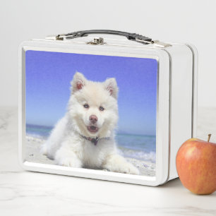 Lunch Box Chiot blanc