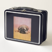 Lunch Box Chiot Carlin mignon | Cadeau Amoureux de les chien (Devant)
