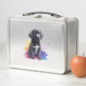 Lunch Box Chiot du Labrador en aquarelles (En situation)