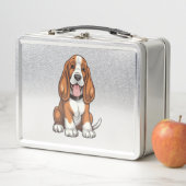Lunch Box Chiot Kawaii Basset (En situation)