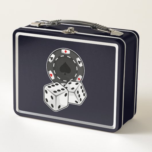 Lunch Box Chip & Dice pour Poker (Devant)