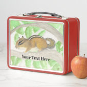 Lunch Box Chipmunk dans l'arbre Apple (En situation)