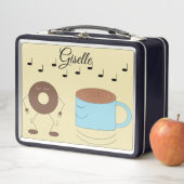 Lunch Box Chocolat Frosted Donut & Coffee Mug Danser : (En situation)