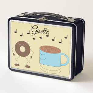 Lunch Box Chocolat Frosted Donut & Coffee Mug Danser :