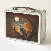 Lunch Box Chouette à cornes en automne (Dos)