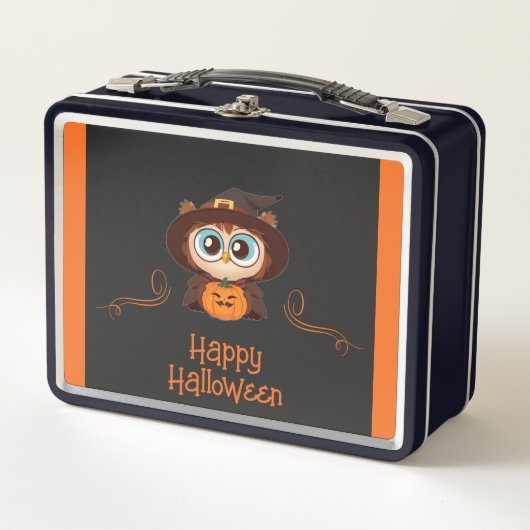 Lunch Box Chouette/Automne/Automne/Halloween/citrouille (Devant)