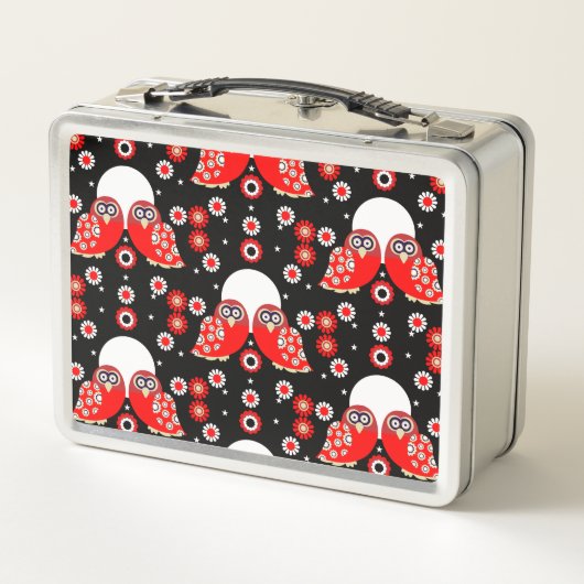 Lunch Box Chouette d'art populaire (Dos)