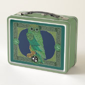 Lunch Box Chouette verte celtique (Dos)