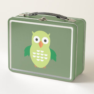 Lunch Box Chouette verte et verte