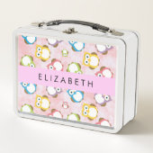 Lunch Box Chouettes mignonnes, Chouette Motif, Chouettes col (Devant)