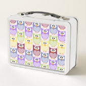 Lunch Box Chouettes mignonnes, Chouette Motif, Chouettes pou (Dos)