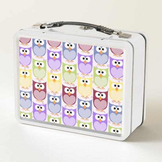 Lunch Box Chouettes mignonnes, Chouette Motif, Chouettes pou (Dos)