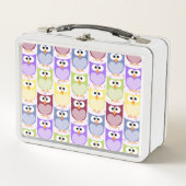 Lunch Box Chouettes mignonnes, Chouette Motif, Chouettes pou (Devant)