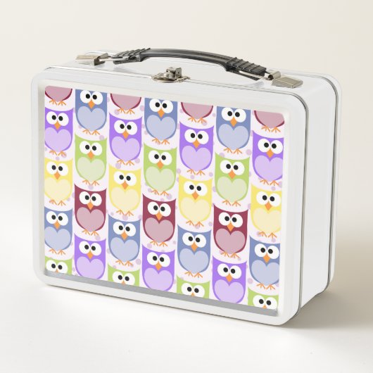 Lunch Box Chouettes mignonnes, Chouette Motif, Chouettes pou (Devant)