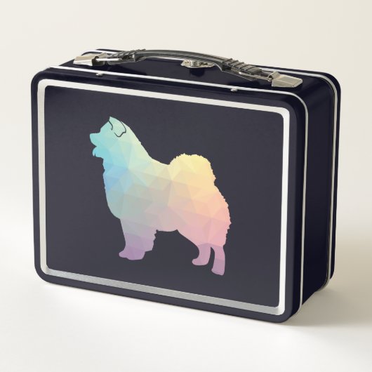 Lunch Box Chow Chow Chien race Geo Silhouette Pastel (Dos)