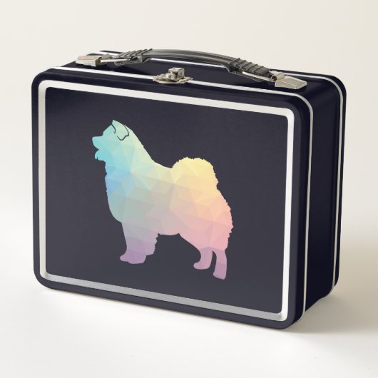 Lunch Box Chow Chow Chien race Geo Silhouette Pastel (Devant)