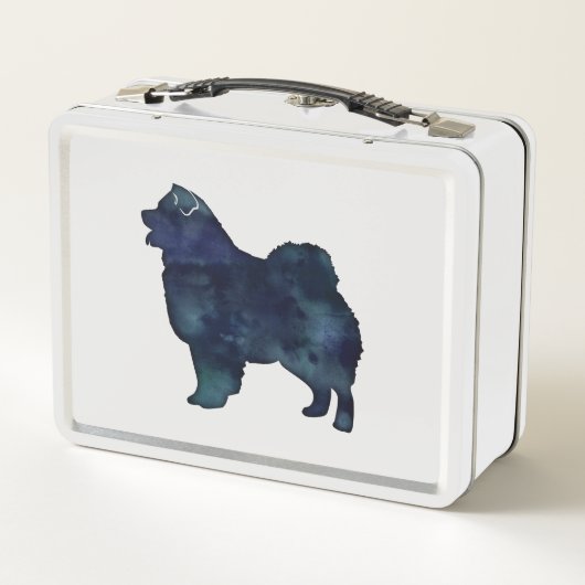 Lunch Box Chow Chow Chien race Silhouette Aquarelle (Dos)
