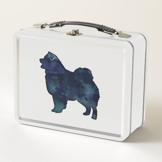 Lunch Box Chow Chow Chien race Silhouette Aquarelle (Devant)