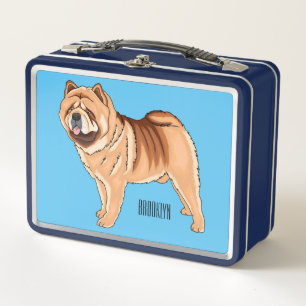 Lunch Box Chow Chow dog cartoon