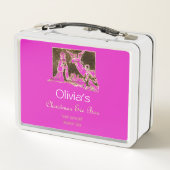 Lunch Box Christmas Eve Box Nativité Scene Hot Pink Ajouter (Dos)