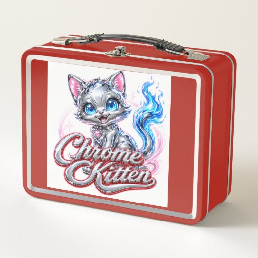 Lunch Box CHROME KITTEN Cartable rouge (Devant)
