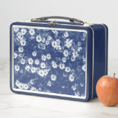 Lunch Box Chrysanthèmes - Effet Cyanotype (En situation)