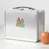 Lunch Box Chute Leopard Cheetah Citrouille Rustique Hallowee (En situation)