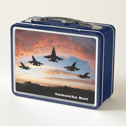 Lunch Box Cinq Jets de combat (Dos)