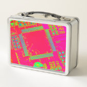 Lunch Box Circulaire abstraite colorée (Dos)