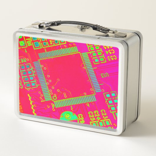 Lunch Box Circulaire abstraite colorée (Dos)