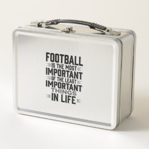 Lunch Box Citation de Football Typographie Vintage T-Shirt D
