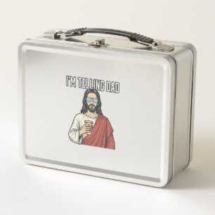 Lunch Box Citation de papa chrétien drôle vintage