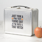 Lunch Box Citation drôle de sorcière pour test de Halloween (En situation)