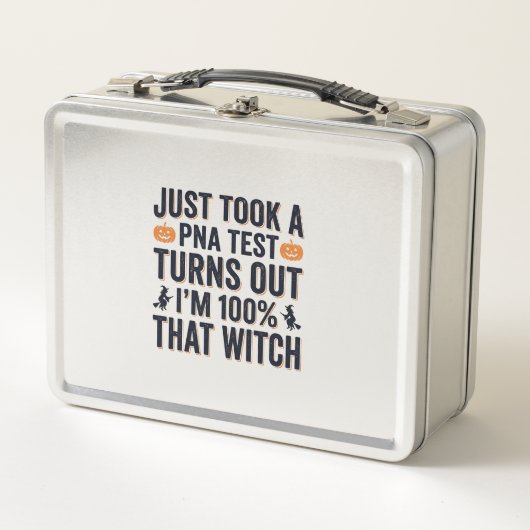 Lunch Box Citation drôle de sorcière pour test de Halloween (Devant)