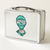 Lunch Box Citation du masque visage infirmière (Dos)