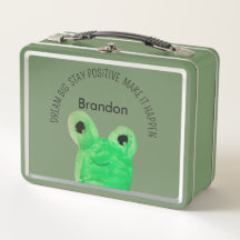 Citation inspirante personnalisée Cute frog