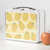 Lunch Box Citrons jaunes Fruits d'été Aquarelle amusante (En situation)