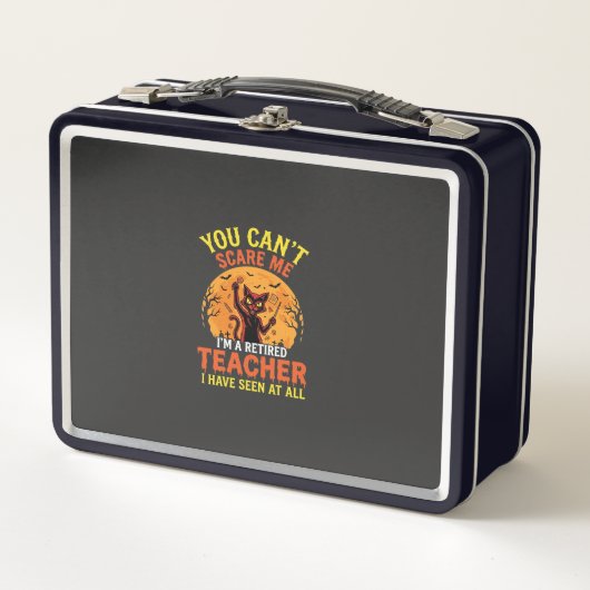 Lunch Box Citrouille de Halloween pour enseignant retraité D (Devant)