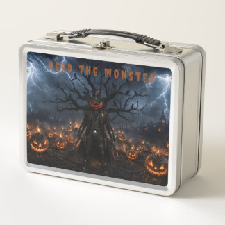 Lunch Box Citrouille de sheriff cowboy d'Halloween effrayant